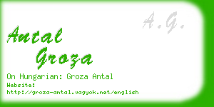 antal groza business card